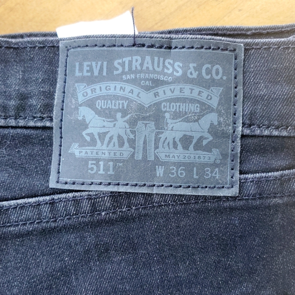 Levi's 511, men's 36x34, black